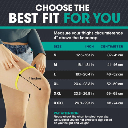 Compression Knee Brace for Women & Men, 2-Pack Knee Brace for Running Knee Pain, Knee Support Compression Sleeve, Workout Sports Knee Braces for Meniscus Tear, ACL & Arthritis Pain Relief