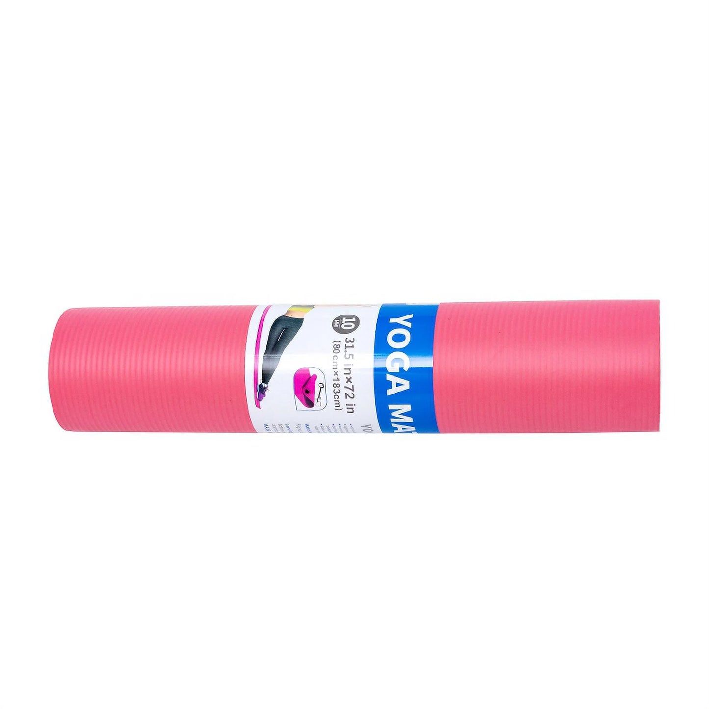 Extra Thick Yoga Mat 31.5"X72"X0.39" Thickness 9Mm -Eco Friendly Material- with High Density Anti-Tear Exercise Bolster